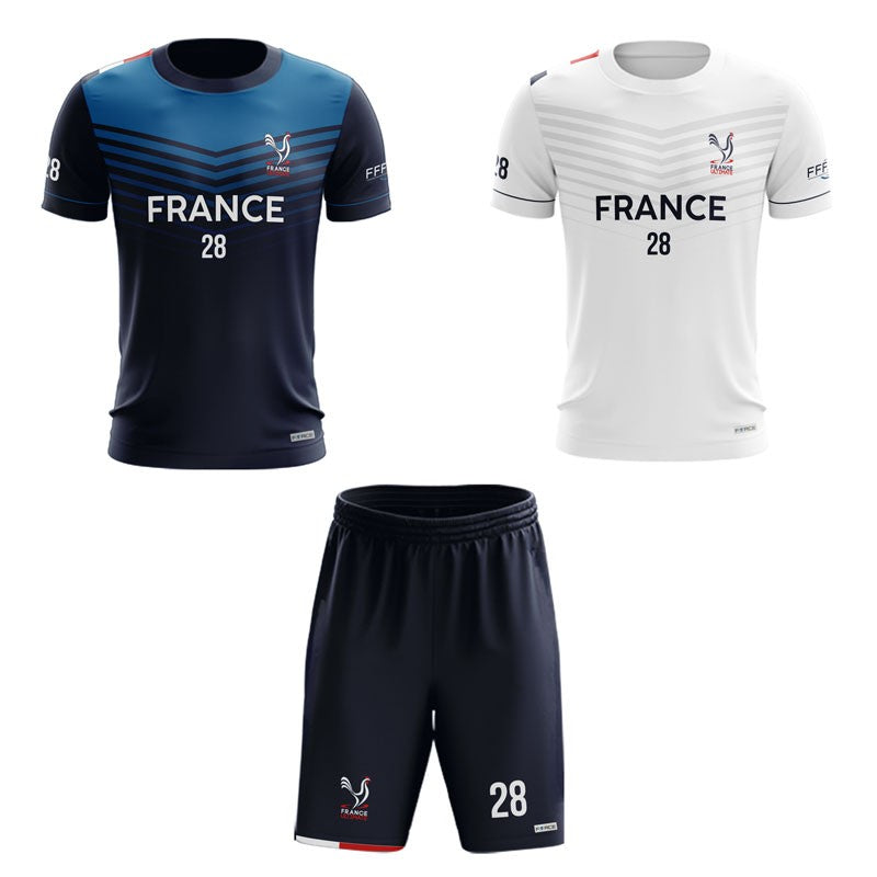 ENSEMBLE KIT MANCHES COURTES FRANCE ULTIMATE (FFFD)