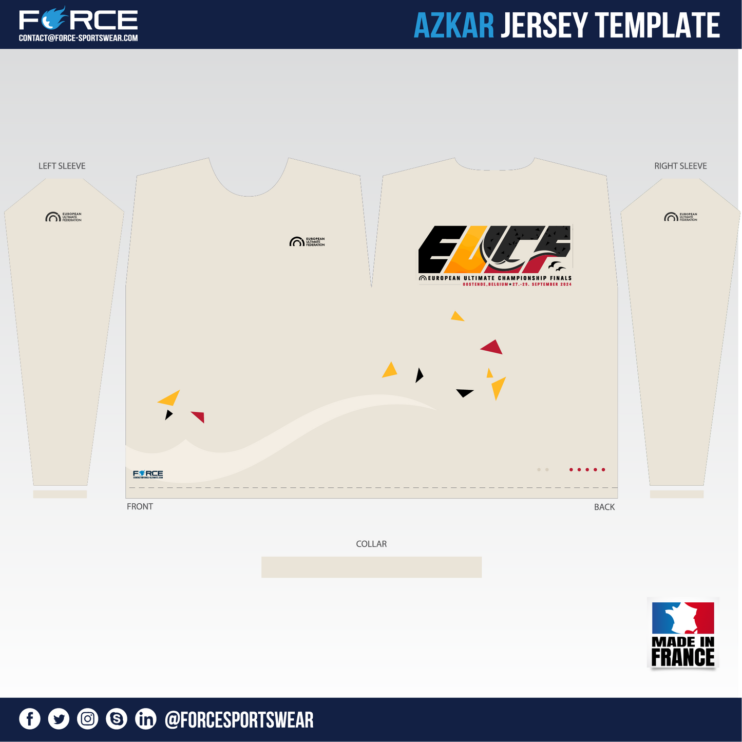 EUCF 2024 LONG SLEEVES LIGHT JERSEY