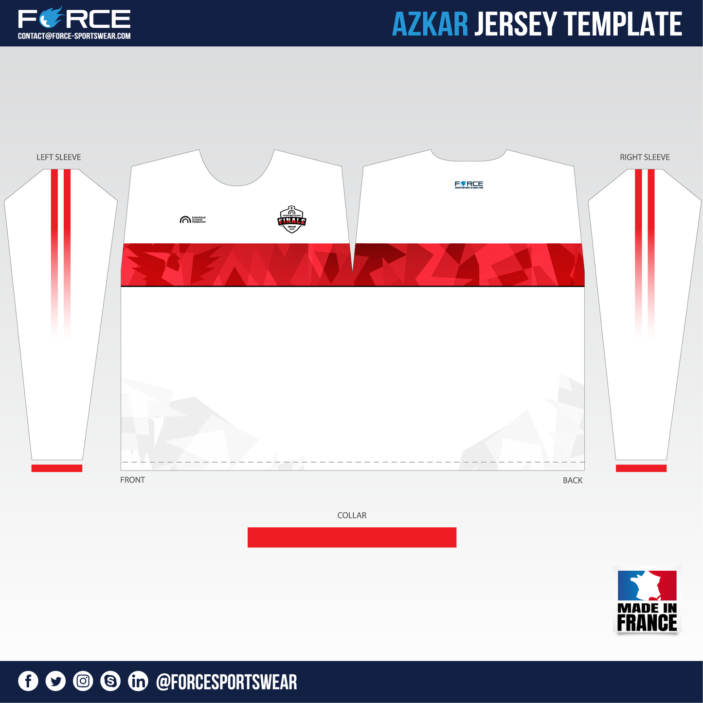 EUCF 2025 LONG SLEEVES LIGHT JERSEY