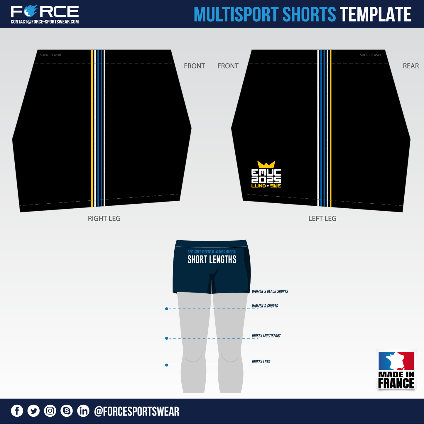 EMUC 2025 DARK SHORTS