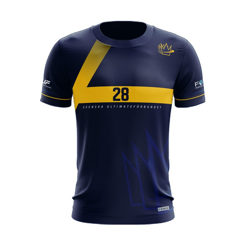 MAILLOT MANCHES COURTES BLEU SWEDEN ULTIMATE