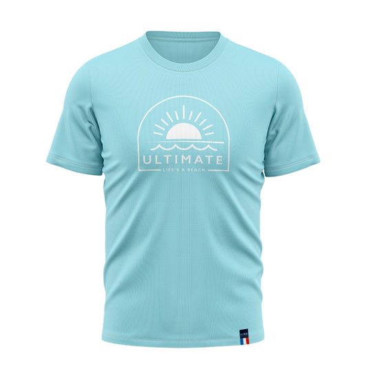 LIFE'S A BEACH ICE BLUE CASUAL TEE