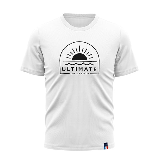 LIFE'S A BEACH WHITE CASUAL TEE