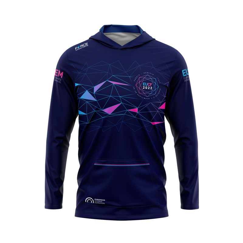 SWEAT CAPUCHE SOLAIRE MARINE EUCF 2022