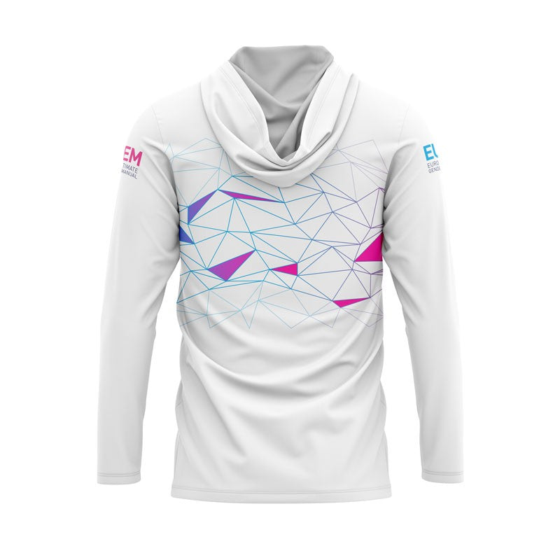 SWEAT CAPUCHE SOLAIRE BLANC EUCF 2022