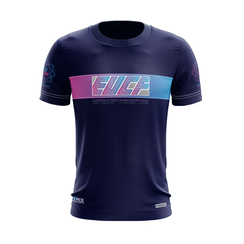 MAILLOT MANCHES COURTES BLEU MARINE EUCF 2022