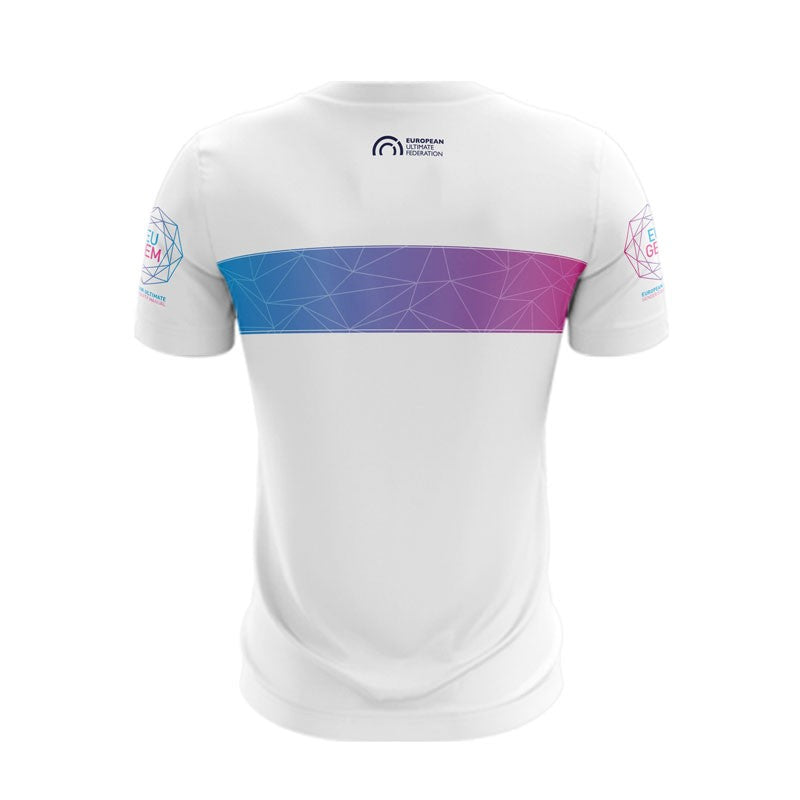 MAILLOT MANCHES COURTES BLANC EUCF 2022