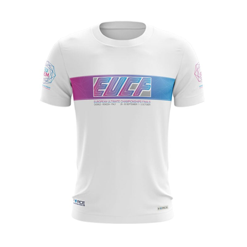 MAILLOT MANCHES COURTES BLANC EUCF 2022