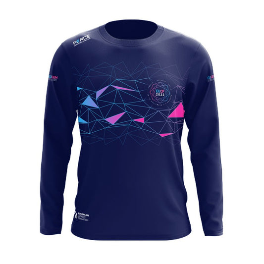 EUCF 2022 LONG SLEEVES DARK POLYGON JERSEY