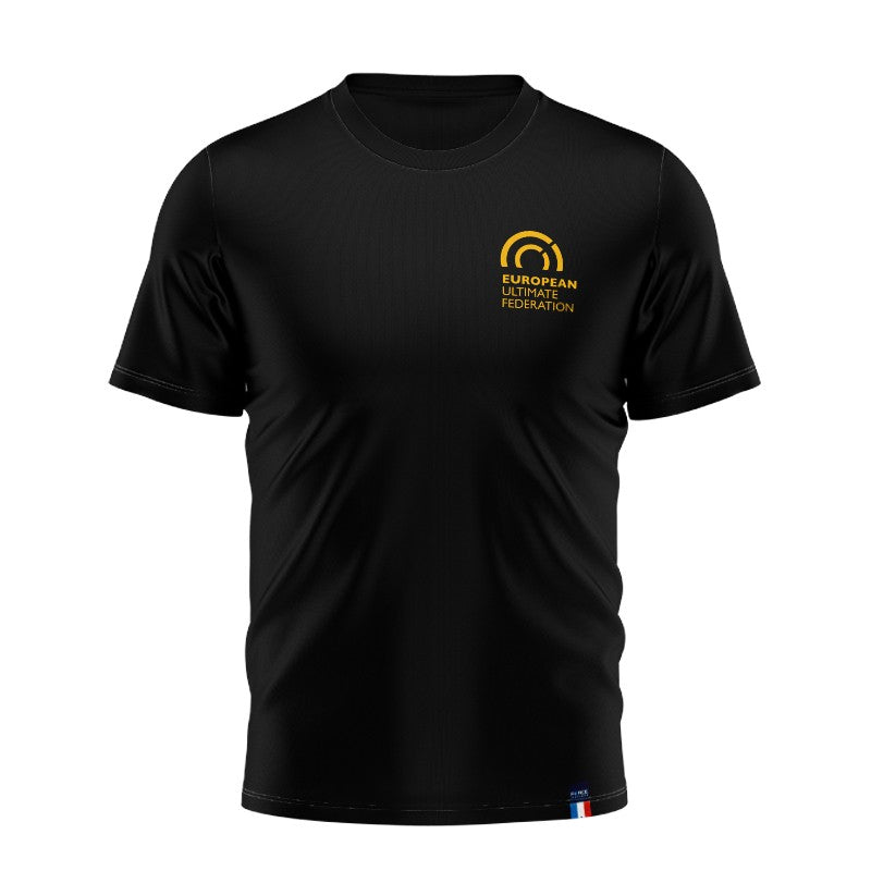 T-SHIRT EN COTON BIOLOGIQUE NOIR EUF