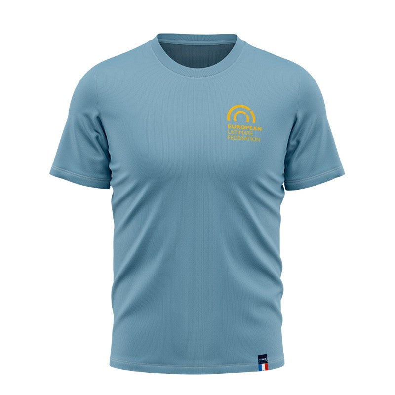 T-SHIRT EN COTON BIOLOGIQUE BLEU EUF