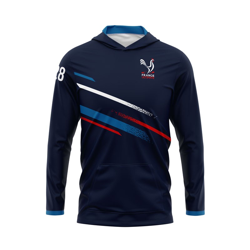 SWEAT À CAPUCHE SOLAIRE FRANCE ULTIMATE FONCÉ (FFFD)