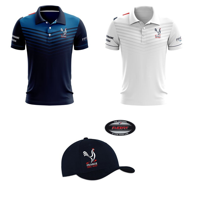 ENSEMBLE KIT MANCHES COURTES FRANCE DISC GOLF (FFFD)