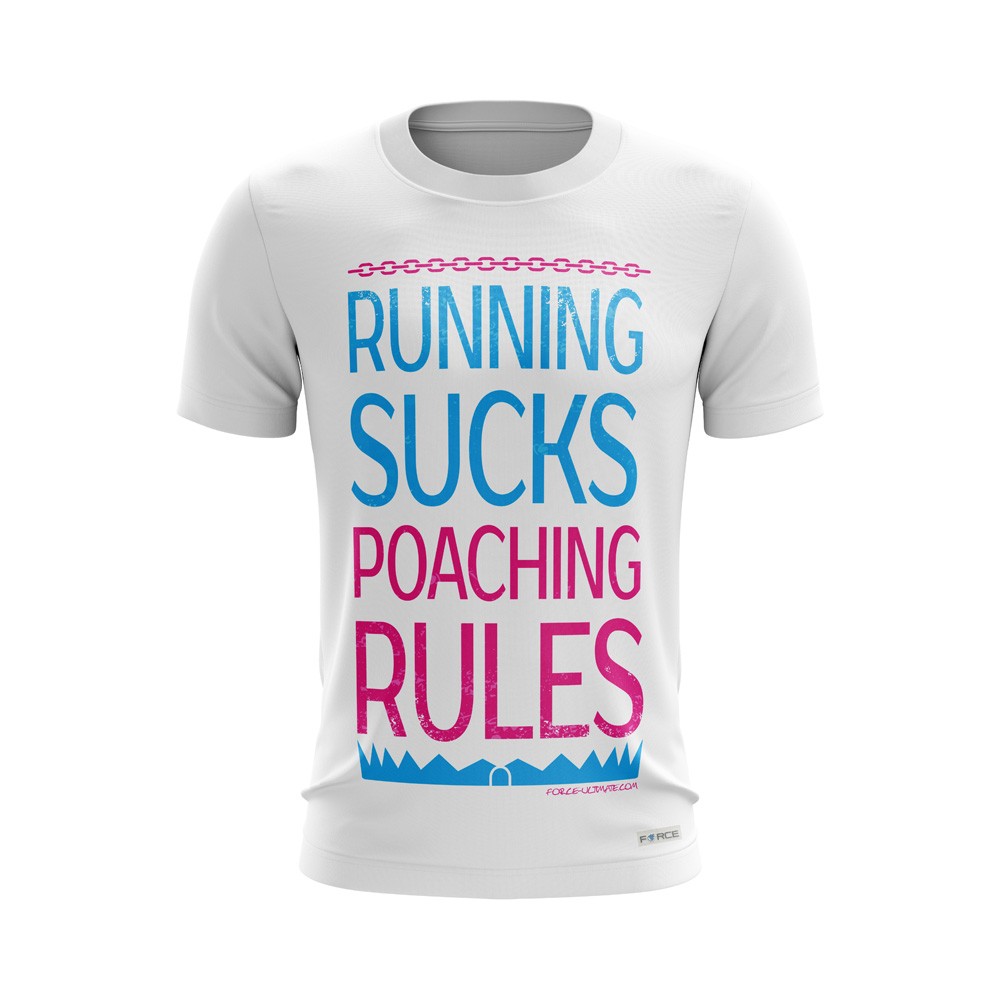 WHITE RUNNING SUCKS SHORT SLEEVES JERSEY