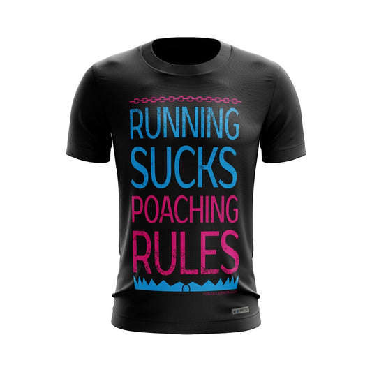 BLACK RUNNING SUCKS SHORT SLEEVES JERSEY