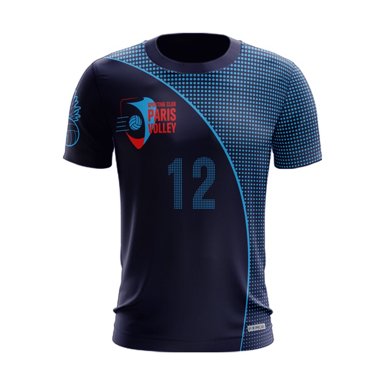 MAILLOT MANCHES COURTES SPORTING CLUB PARIS VOLLEY