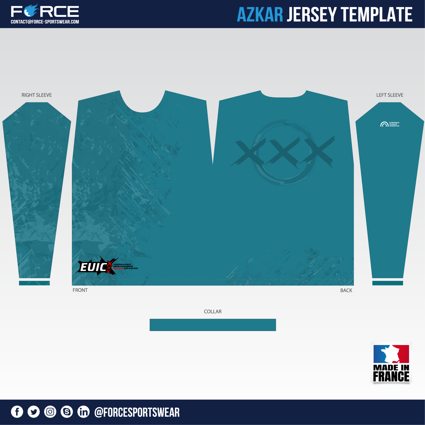 EUIC 2026 LONG SLEEVES LIGHT JERSEY