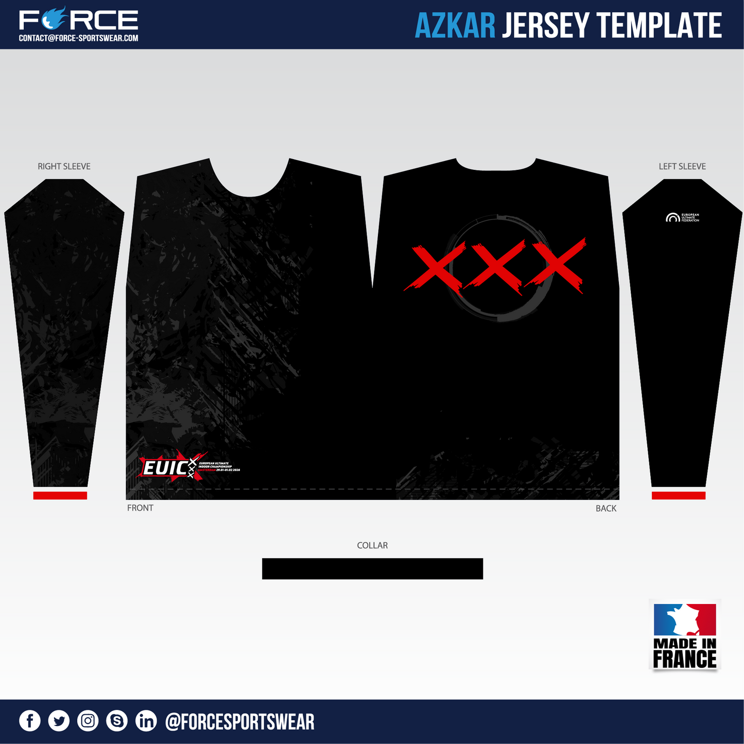 EUIC 2026 LONG SLEEVES DARK JERSEY