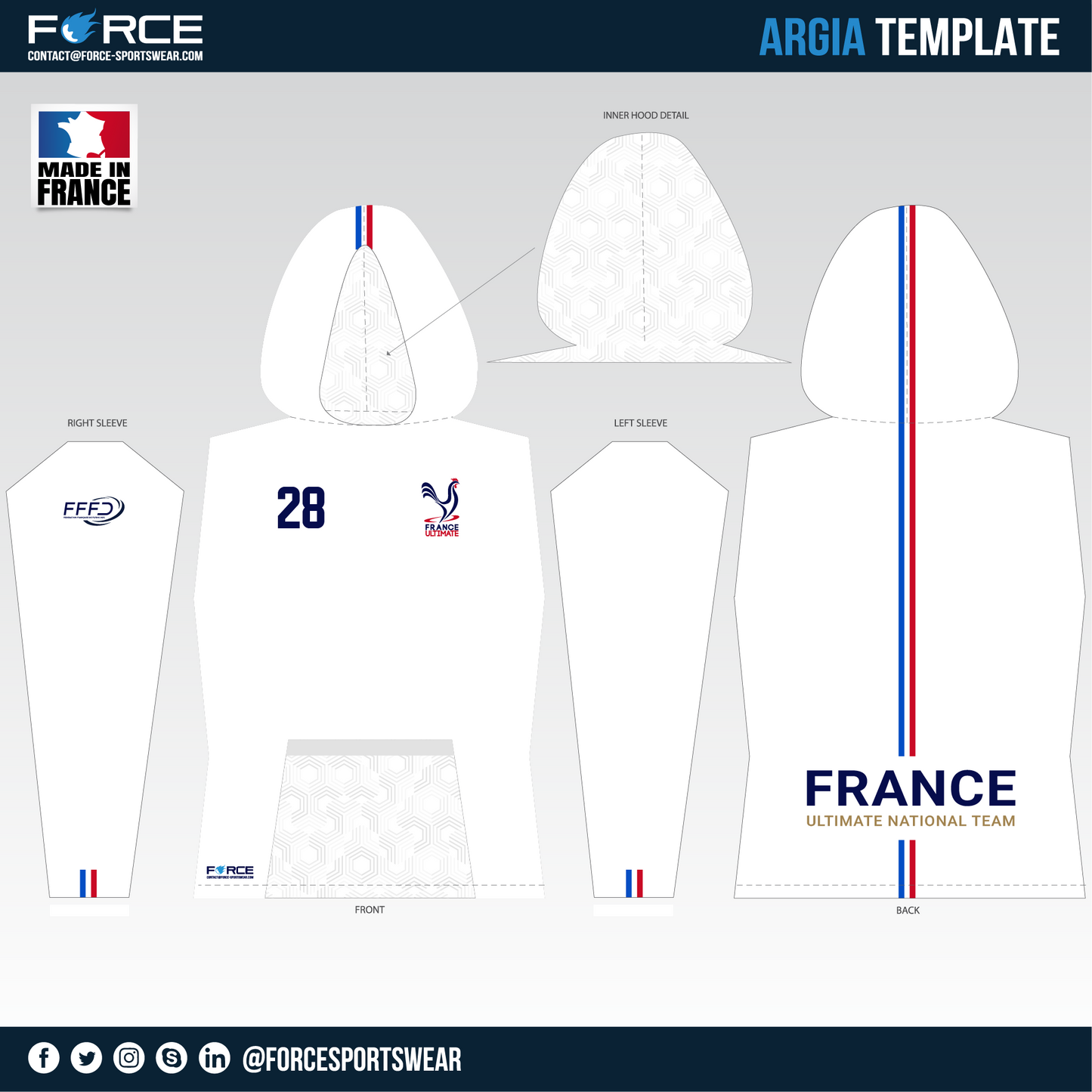 FRANCE ULTIMATE LIGHT ARGIA (SUN HOODIE)