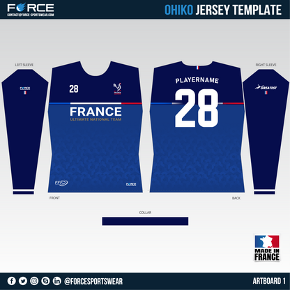 FRANCE ULTIMATE LONG SLEEVES DARK JERSEY