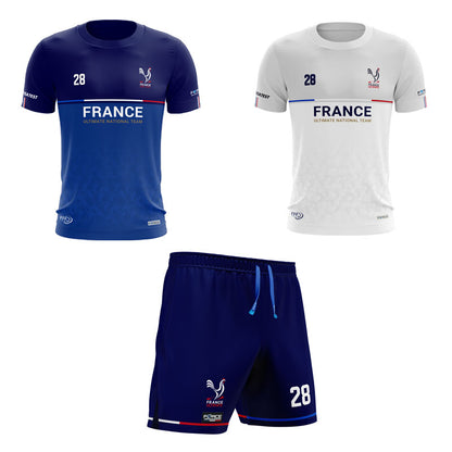 ENSEMBLE KIT MANCHES COURTES FRANCE ULTIMATE (FFFD)