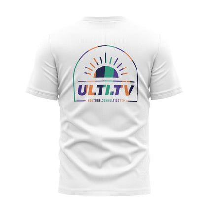 ULTI.TV WHITE CASUAL T-SHIRT