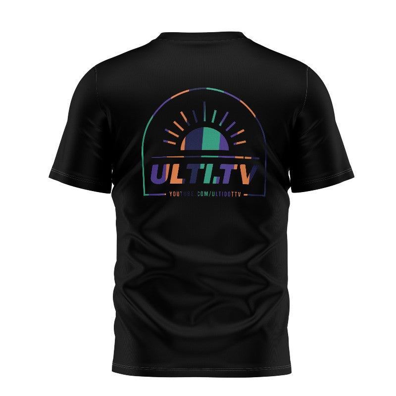 ULTI.TV BLACK CASUAL T-SHIRT